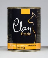 Консервы CLAN PRIDE для собак с куриными сердечками