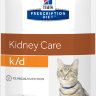 Hill's Prescription Diet k/d Kidney Care пауч для кошек диета для поддержания здоровья почек с курицей