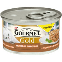 Gourmet Gold нежные биточки с индейкой и шпинатом