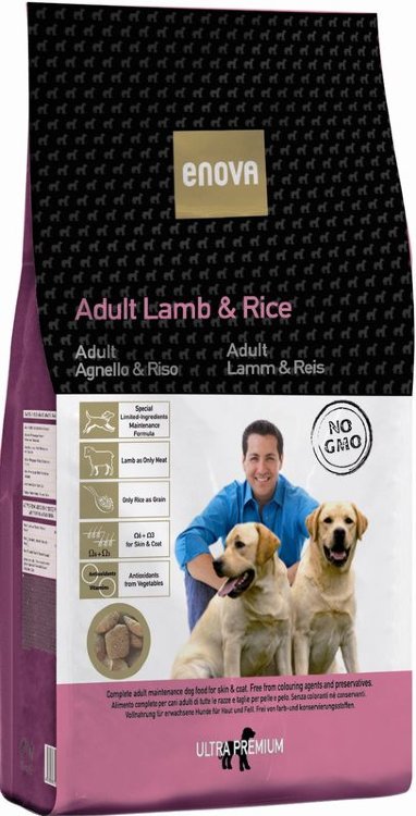 Enova Adult Lamb & Rice для взрослых собак всех пород ягненок рис