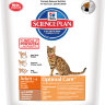 Hills Science Plan Optimal Care сухой корм для кошек от 1 до 6 лет с ягненком