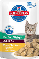 Hill's Science Plan Perfect Weight пауч для кошек старше 1 года, склонных к набору веса с курицей 