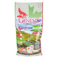 Genesis Pure Canada Green Highland Puppy для щенков, юниоров, беременных и кормящих взрослых собак всех пород с курицей, козой и ягненком - 11,79 кг 