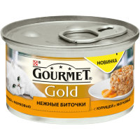 Gourmet Gold нежные биточки с курицей и морковью