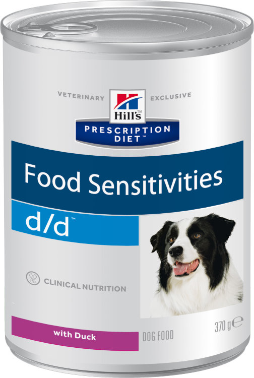 Hill's Prescription Diet d/d Food Sensitivities консервы для собак диета для поддержания здоровья кожи и при пищевой аллергии с уткой 6 шт