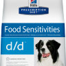 Hill's Prescription Diet d/d Food Sensitivities корм для собак диета для поддержания здоровья кожи и при пищевой аллергии лосось и рис