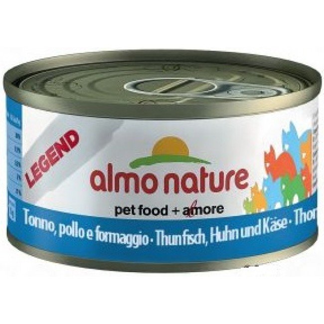Almo Nature Legend Adult Cat Tuna, Chicken&Cheese консервы с тунцом, курицей и сыром в бульоне для взрослых кошек