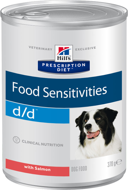 Hill's Prescription Diet d/d Food Sensitivities консервы для собак диета для поддержания здоровья кожи и при пищевой аллергии с лососем 6 шт