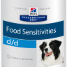 Hill's Prescription Diet d/d Food Sensitivities консервы для собак диета для поддержания здоровья кожи и при пищевой аллергии с лососем 6 шт