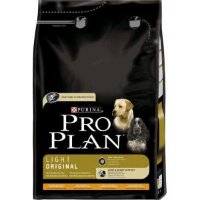 Purina Pro Plan Adult Dog Light Original Chicken & Rice сухой низкокалорийный корм для взрослых собак с курицей и рисом  