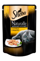 Sheba Naturalle влажный корм в паучах для кошек с курицей и индейкой