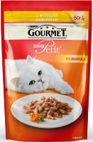 Gourmet Mon Petit Con Pollo паучи для кошек с курицей