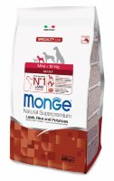 Monge Dog Speciality Mini для взрослых собак мелких пород ягненок с рисом и картофелем