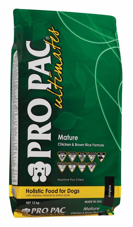 Pro Pac Ultimates Natural Mature Chicken Meal & Brown Rice Formula 