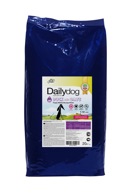 DailyDog PUPPY MEDIUM&LARGE BREED Duck and Oats