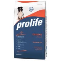 Prolife Dog Adult Runner сухой корм для активных и/или спортивных собак с курицей и рисом