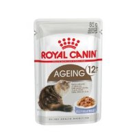 Royal Canin Feline Ageing +12 jelly повседневный влажный корм с мясом в желе для пожилых кошек старше 12 лет