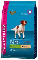 Eukanuba Mature & Senior Lamb & Rice для пожилых собак всех пород с ягненком