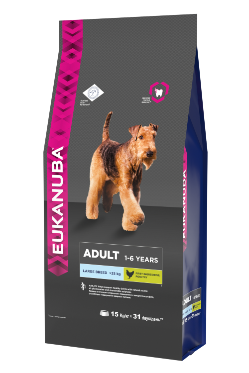 Eukanuba Adult Large Breed для взрослых собак крупных и гигантских пород нормальной активности