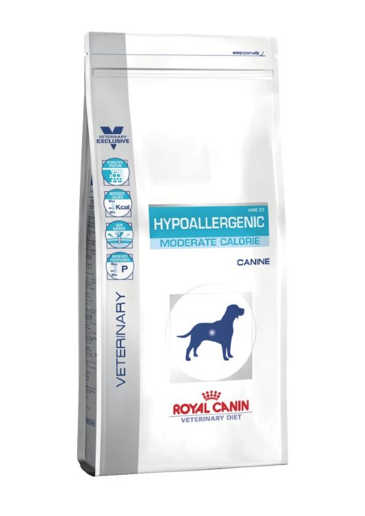 Royal Canin Hypoallergenic HME 23 Moderate Calorie для собак с пищевой аллергией
