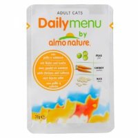 Almo Nature Daily Menu Adult Cat Chicken & Salmon паучи для взрослых кошек с курицей и лососем