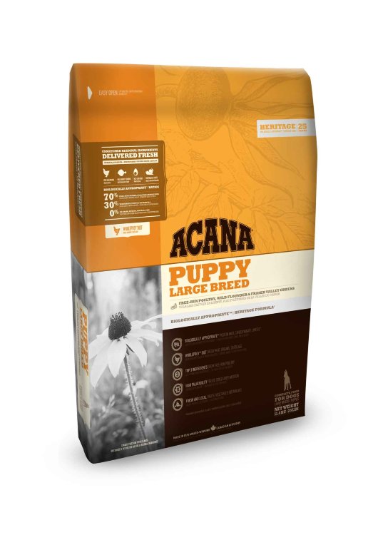 Acana Heritage Puppy Large Breed сухой корм для щенков крупных пород 