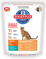 Hills Science Plan Optimal Care сухой корм для кошек от 1 до 6 лет с тунцом