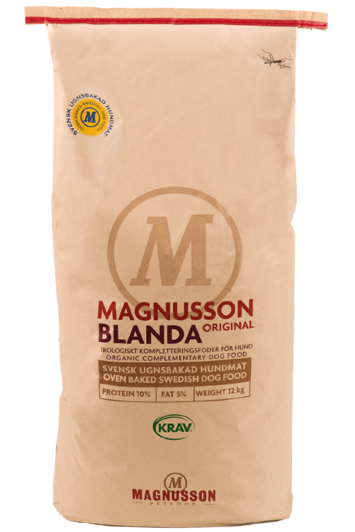 Magnusson Blanda Original сухой диетический запечённый корм -добавка для собак, не содержащий мясных ингредиентов
