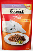 Gourmet Mon Petit Con Agnello паучи для кошек с ягненком