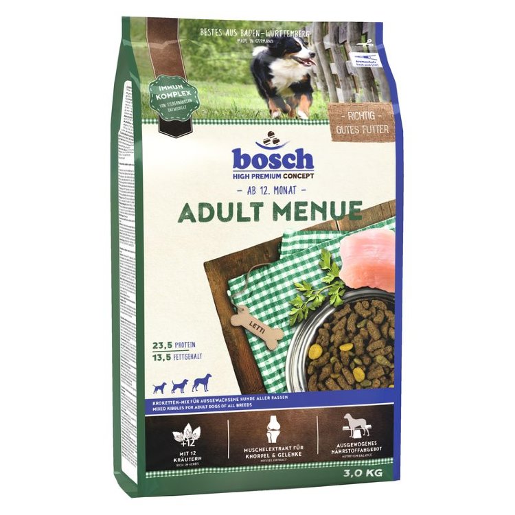 Bosch Adult Menue для ежедневного питания активных собак старше 1 года