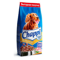 Chappi сухой корм с мясом, овощами и травами для взрослых собак