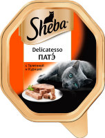 Sheba Delicatesso патэ для кошек с телятиной и курицей