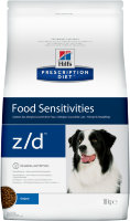 Hill's Prescription Diet z/d Food Sensitivities корм для собак диета для поддержания здоровья кожи и при пищевой аллергии