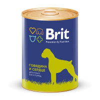 Консервы Brit Premium BEEF & HEARТ для взрослых собак всех пород с говядиной и сердцем