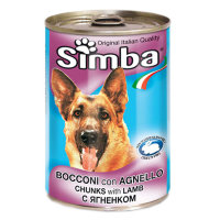 Simba Dog консервы для собак кусочки ягненок