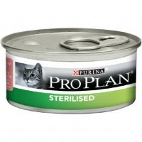 Purina Pro Plan Sterilised консервы для кастрированных котов и стерилизованных кошек с тунцом и лососем