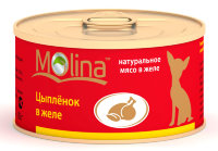 Molina консервы для собак Цыпленок в желе