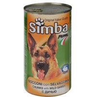 Simba Dog консервы для собак кусочки дичь