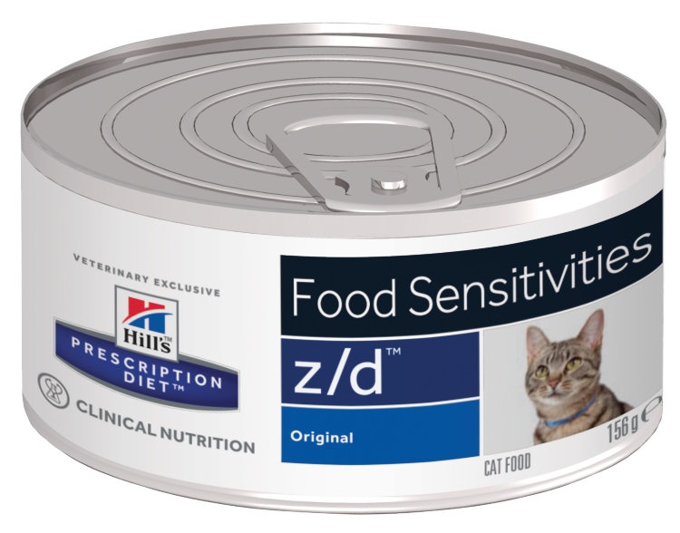 Hill's Prescription Diet z/d Food Sensitivities консервы для кошек диета для поддержания здоровья кожи и при пищевой аллергии