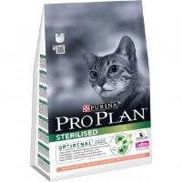 Purina Pro Plan для взрослых стерилизованных кошек и кастрированных котов, с лососем