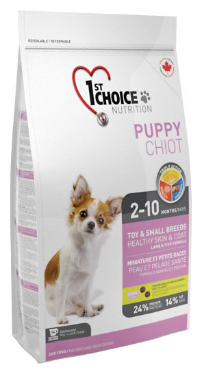 1st Choice Puppy для щенков декоративных пород с ягненком, рыбой и рисом