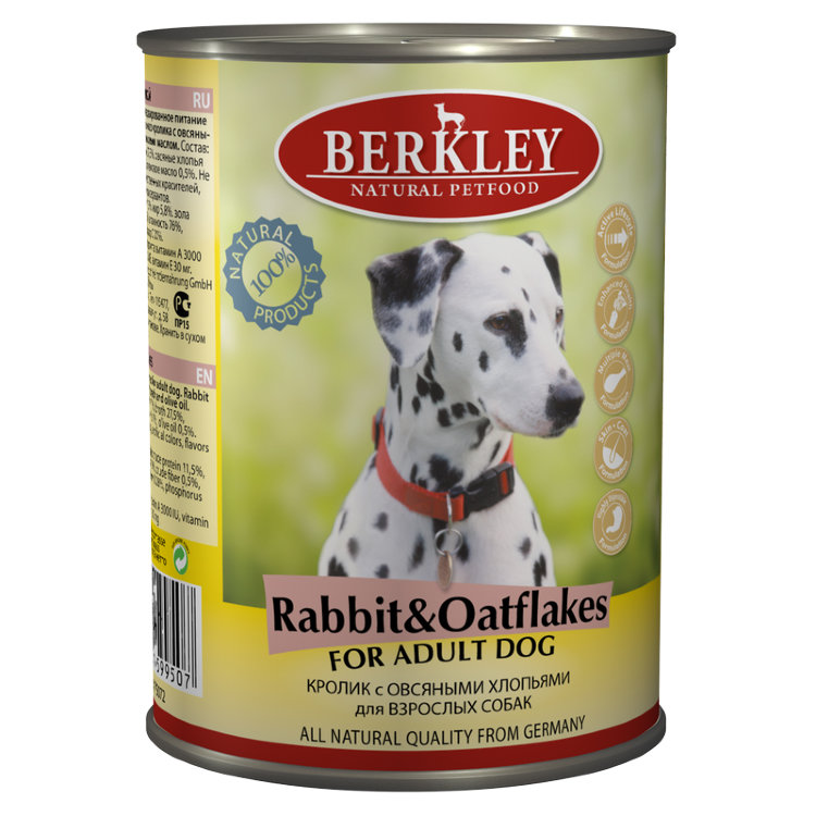 Berkley Adult Dog Rabbit & Oatflakes