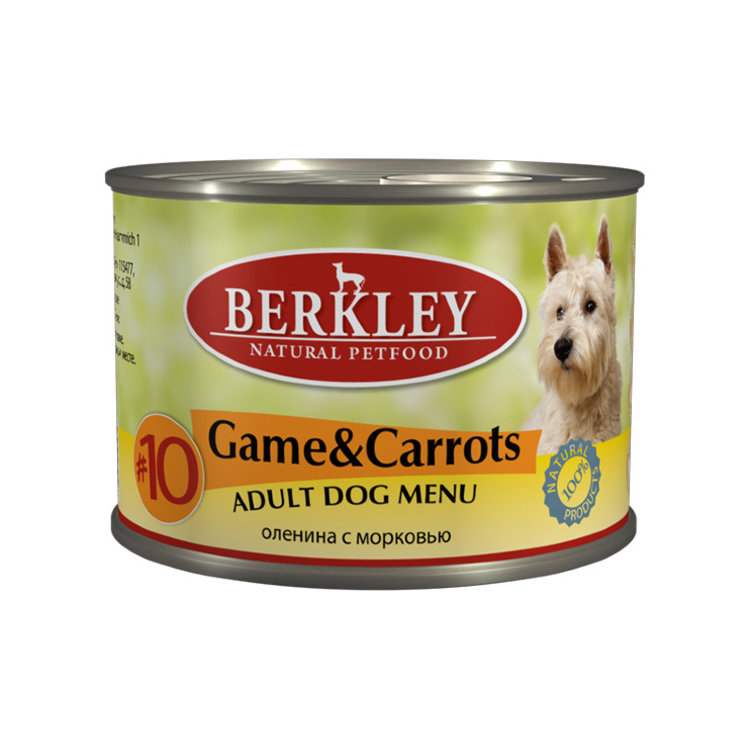 Berkley Adult Dog Menu Game & Carrots № 10