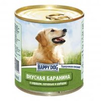 Happy Dog Вкусная Баранина для длительного кормления собак возрастом от 1 года, всех размеров и пород  с сердцем, печенью и рубцом