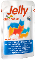 Almo Nature Classic Nature Jelly Adult Cat Tuna & White Bait паучи для взрослых кошек с тунцом и сардинками в натуральном желе