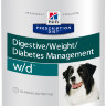 Hill's Prescription Diet w/d Digestive/Weight Management консервы для собак для поддержания веса при сахарном диабете с курицей 6 шт