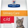 Hill's Prescription Diet c/d Urinary Stress для кошек диета для поддержания здоровья мочевыводящих путей и при стрессе одновременно с курицей
