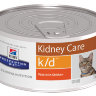 Hill's Prescription Diet k/d Kidney Care консервы для кошек диета для поддержания здоровья почек с курицей
