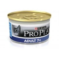 Purina Pro Plan Adult +7 консервы для пожилых кошек старше 7 лет с тунцом