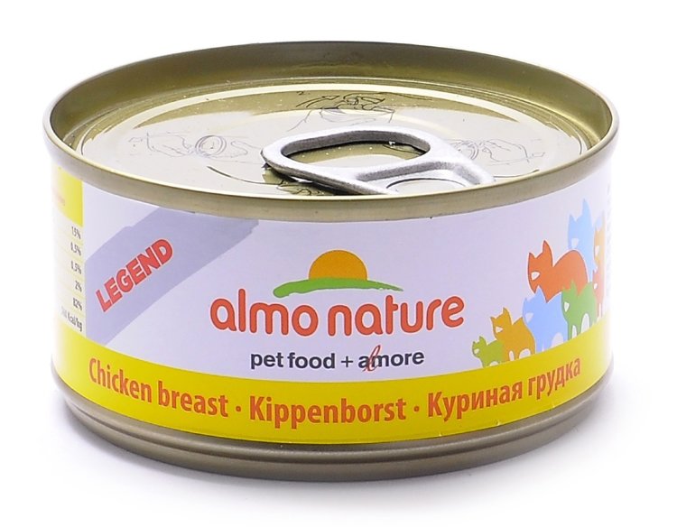 Almo Nature Legend Adult Cat Chicken Breast консервированный корм с цельными кусочками куриной грудки в бульоне для взрослых кошек